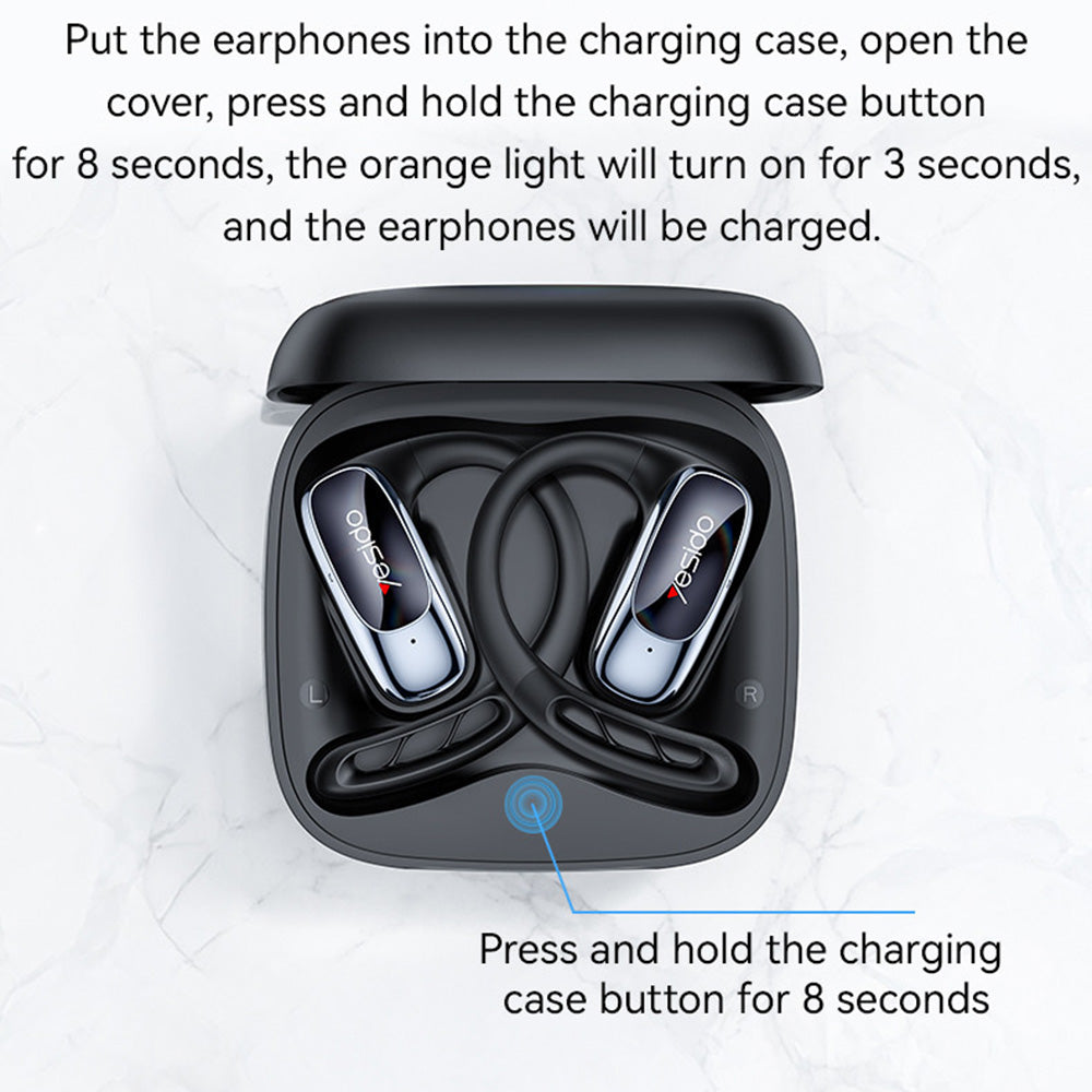 Handsfree Bluetooth Yesido YSP24, TWS, Fekete