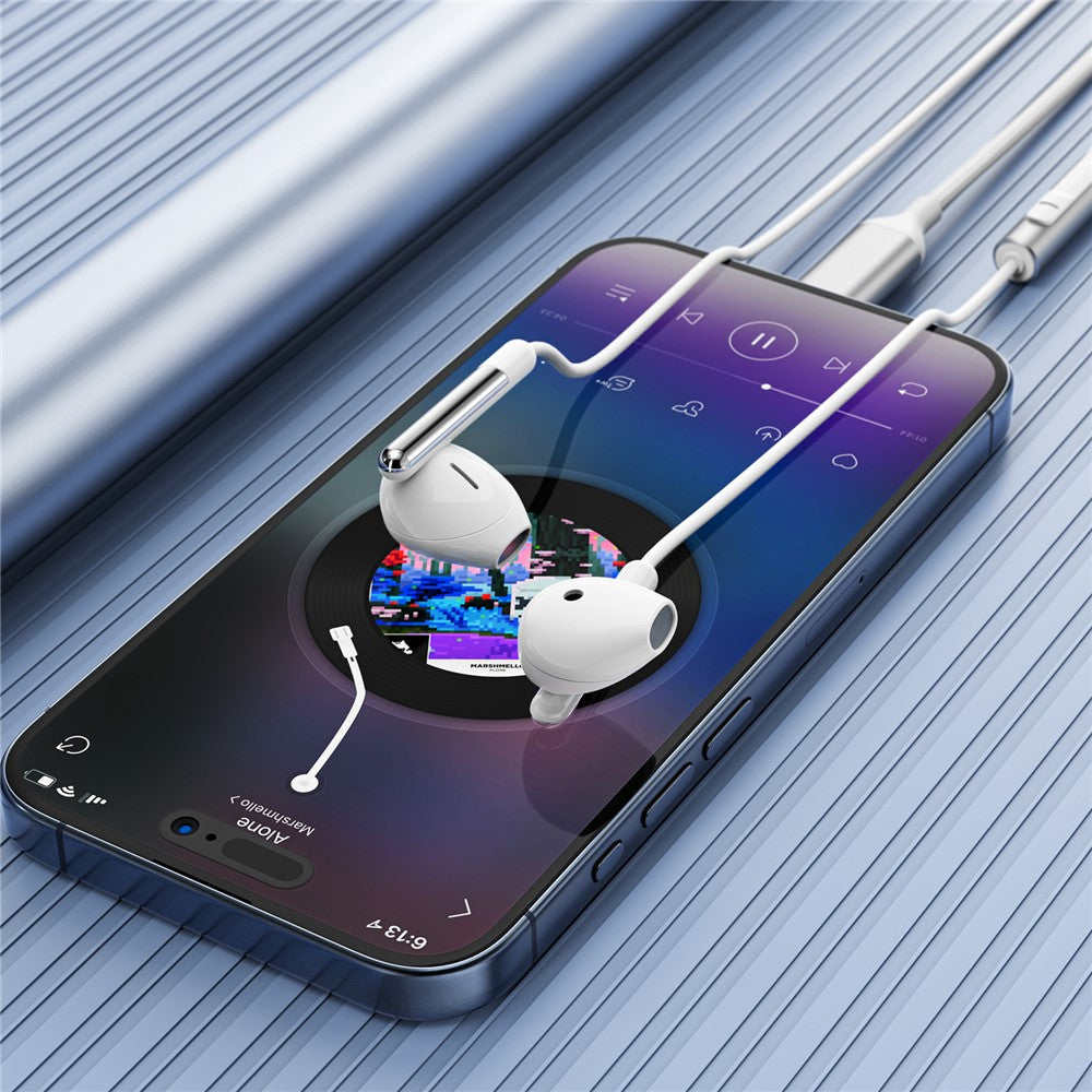 Handsfree USB-C Acefast L3, Fehér