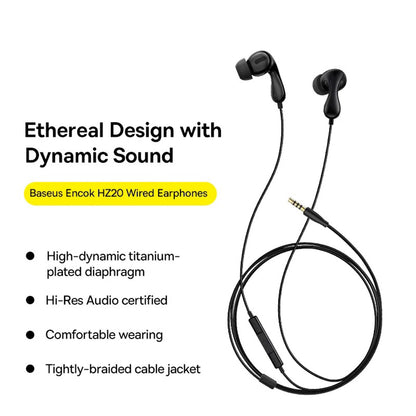 Handsfree USB-C Baseus Encok CZ20, Fekete A00171400113-00