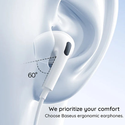 Handsfree USB-C Baseus Encok CZ19, Fehér A00182201213-00