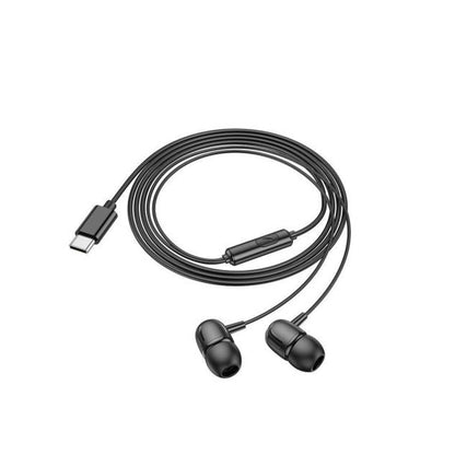 Handsfree USB-C Borofone BM77 Delicious, Fekete