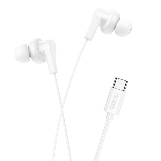 Handsfree USB-C HOCO M114, Fehér