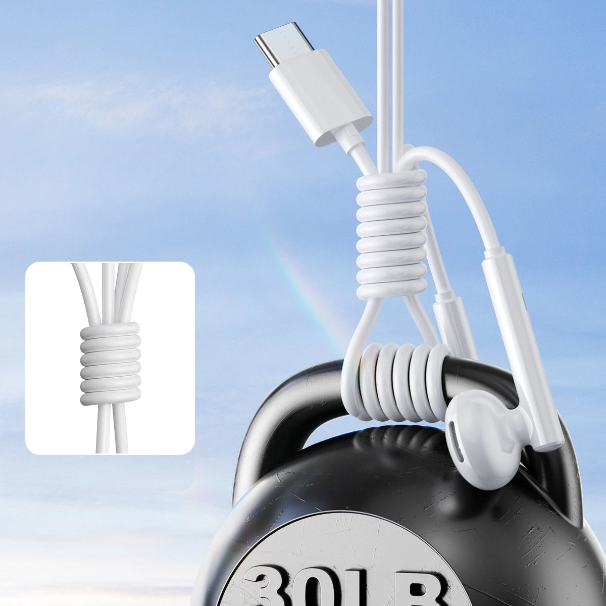 Handsfree USB-C Joyroom JR-EC05, Fehér