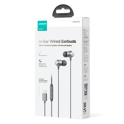 Handsfree USB-C Joyroom JR-EC06, Szürke