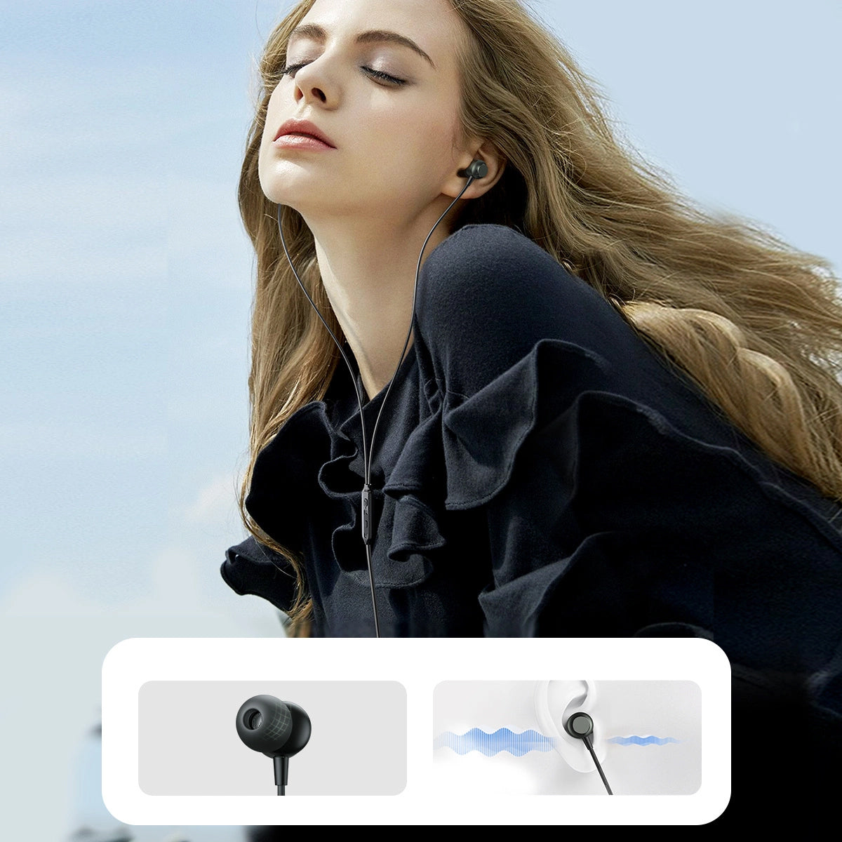 Handsfree USB-C Joyroom JR-EC06, Szürke