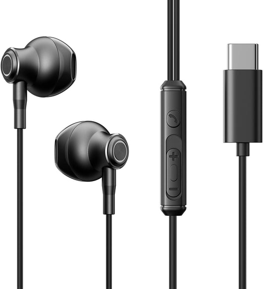 Handsfree USB-C Joyroom JR-EC07, Fekete