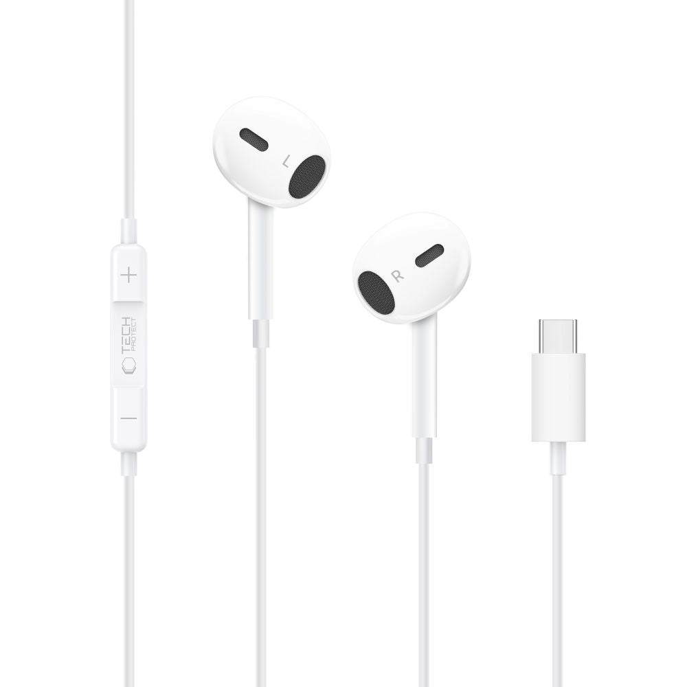 Handsfree USB-C Tech-Protect Ultraboost Core G2, Fehér