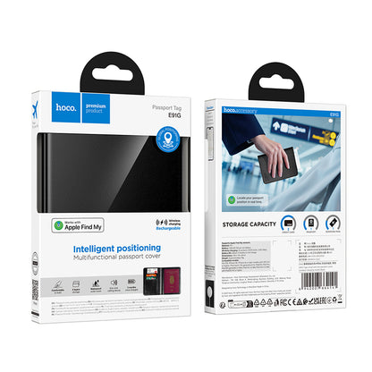 HOCO SmartTag Passport E91G iOS sorozathoz, fekete
