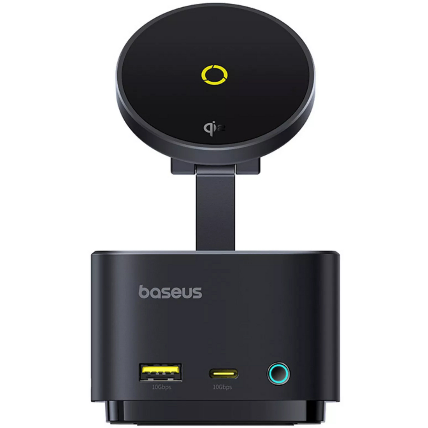 Baseus MagPro II 7 az 1-ben multifunkciós hub, 1 x USB-A - 2 x USB-C - 1 x HDMI - 1 x QI - 1 x SD - 1 x microSD, Fekete Újracsomagolt B00072900121-00