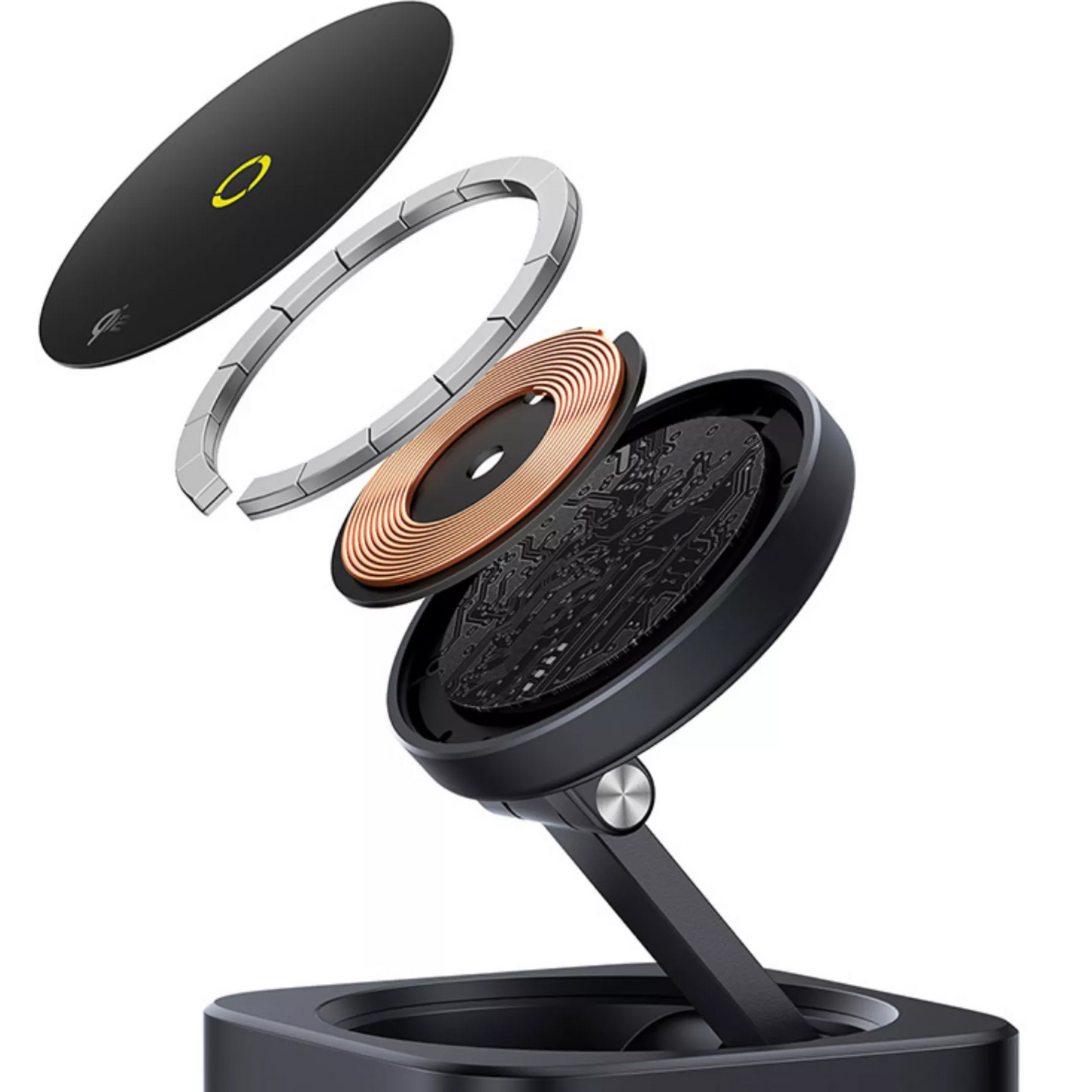 Baseus MagPro II 7 az 1-ben multifunkciós hub, 1 x USB-A - 2 x USB-C - 1 x HDMI - 1 x QI - 1 x SD - 1 x microSD, Fekete Újracsomagolt B00072900121-00