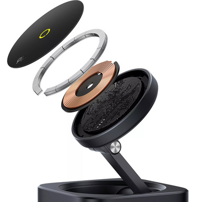 Baseus MagPro II 7 az 1-ben multifunkciós hub, 1 x USB-A - 2 x USB-C - 1 x HDMI - 1 x QI - 1 x SD - 1 x microSD, Fekete Újracsomagolt B00072900121-00