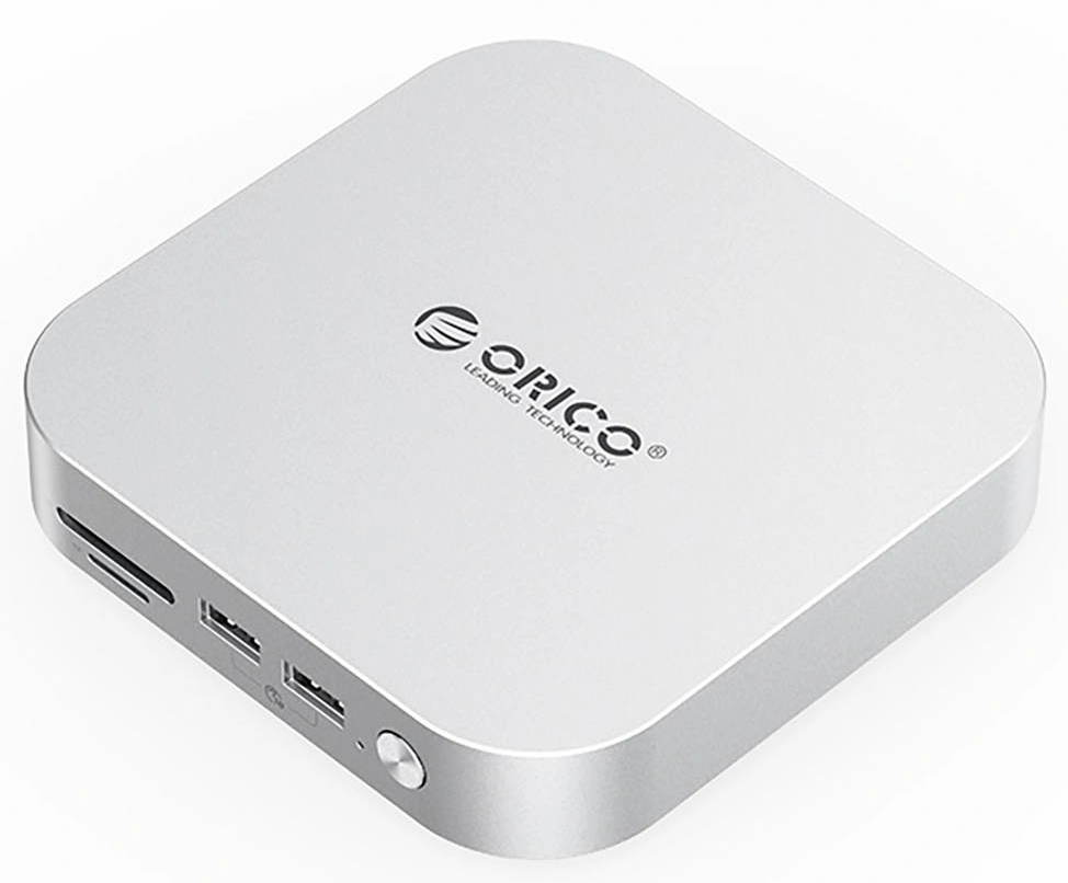 Orico MiniLink M49P multifunkcionális hub Apple Mac Mini M4-hez, 9 az 1-ben, Ezüst