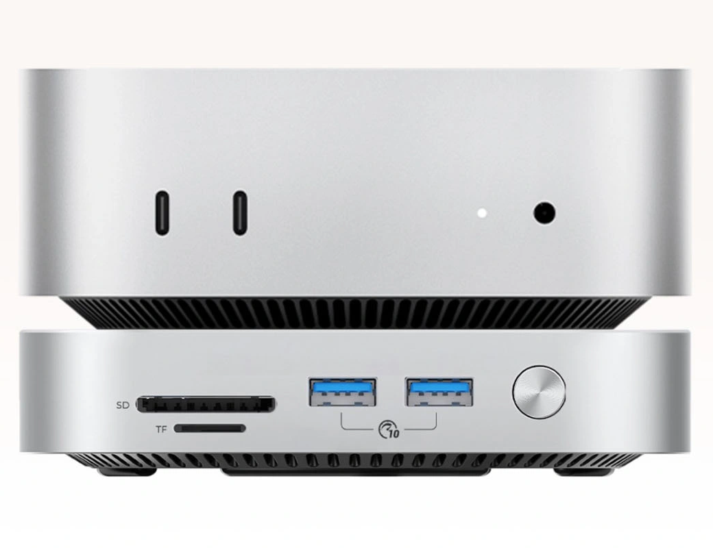 Orico MiniLink M49P multifunkcionális hub Apple Mac Mini M4-hez, 9 az 1-ben, Ezüst