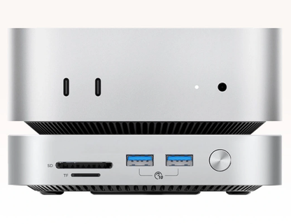 Orico MiniLink M49P multifunkcionális hub Apple Mac Mini M4-hez, 9 az 1-ben, Ezüst