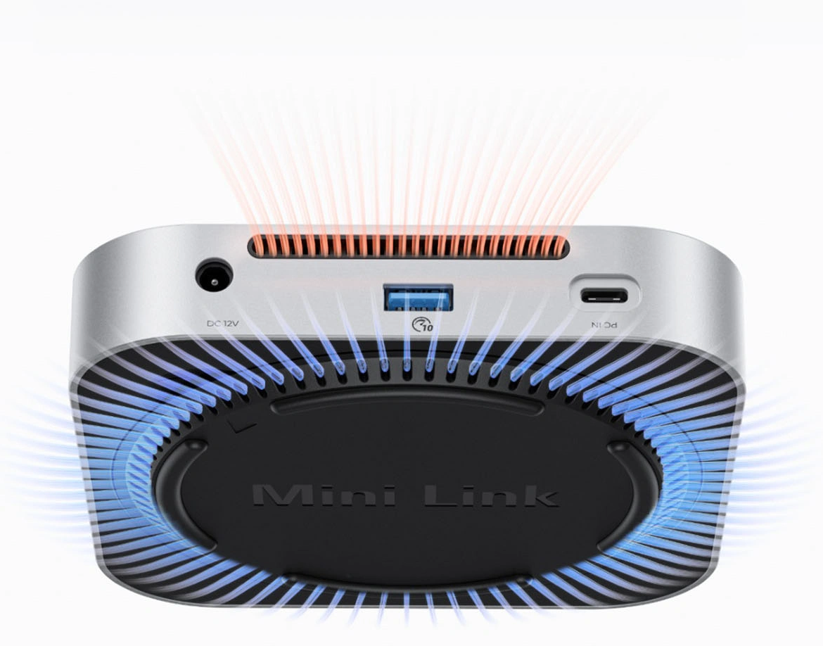 Orico MiniLink M49P multifunkcionális hub Apple Mac Mini M4-hez, 9 az 1-ben, Ezüst