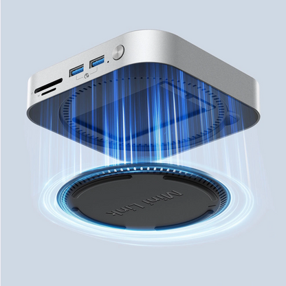 Orico MiniLink M49P multifunkcionális hub Apple Mac Mini M4-hez, 9 az 1-ben, Ezüst