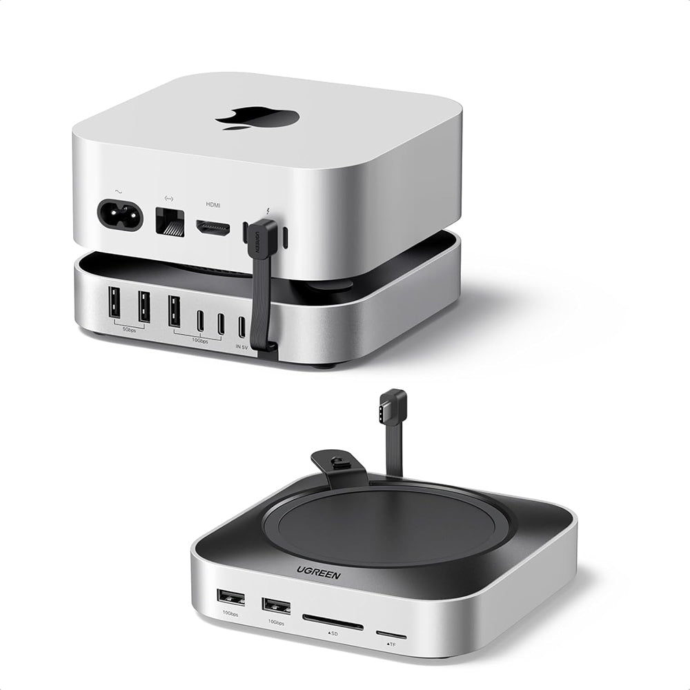 UGREEN CM841A multifunkciós hub Apple Mac Mini M4 / Pro számára, 10 az 1-ben, szürke