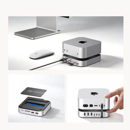 UGREEN CM841A multifunkciós hub Apple Mac Mini M4 / Pro számára, 10 az 1-ben, szürke