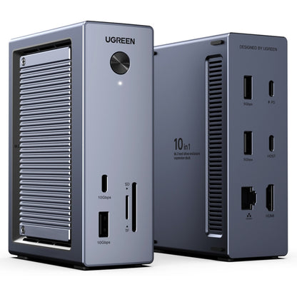 UGREEN CM923 (55735) multifunkcionális hub, 10in1, szürke