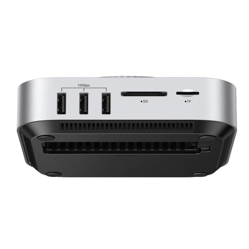 UGREEN Revodok Maxidok multifunkciós hub (85883EU) Apple Mac Mini M4 / Mini M4 Pro készülékhez, 10 az 1-ben, ezüst színű