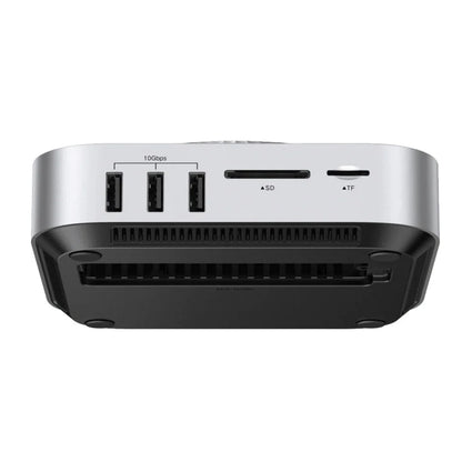UGREEN Revodok Maxidok multifunkciós hub (85883EU) Apple Mac Mini M4 / Mini M4 Pro készülékhez, 10 az 1-ben, ezüst színű