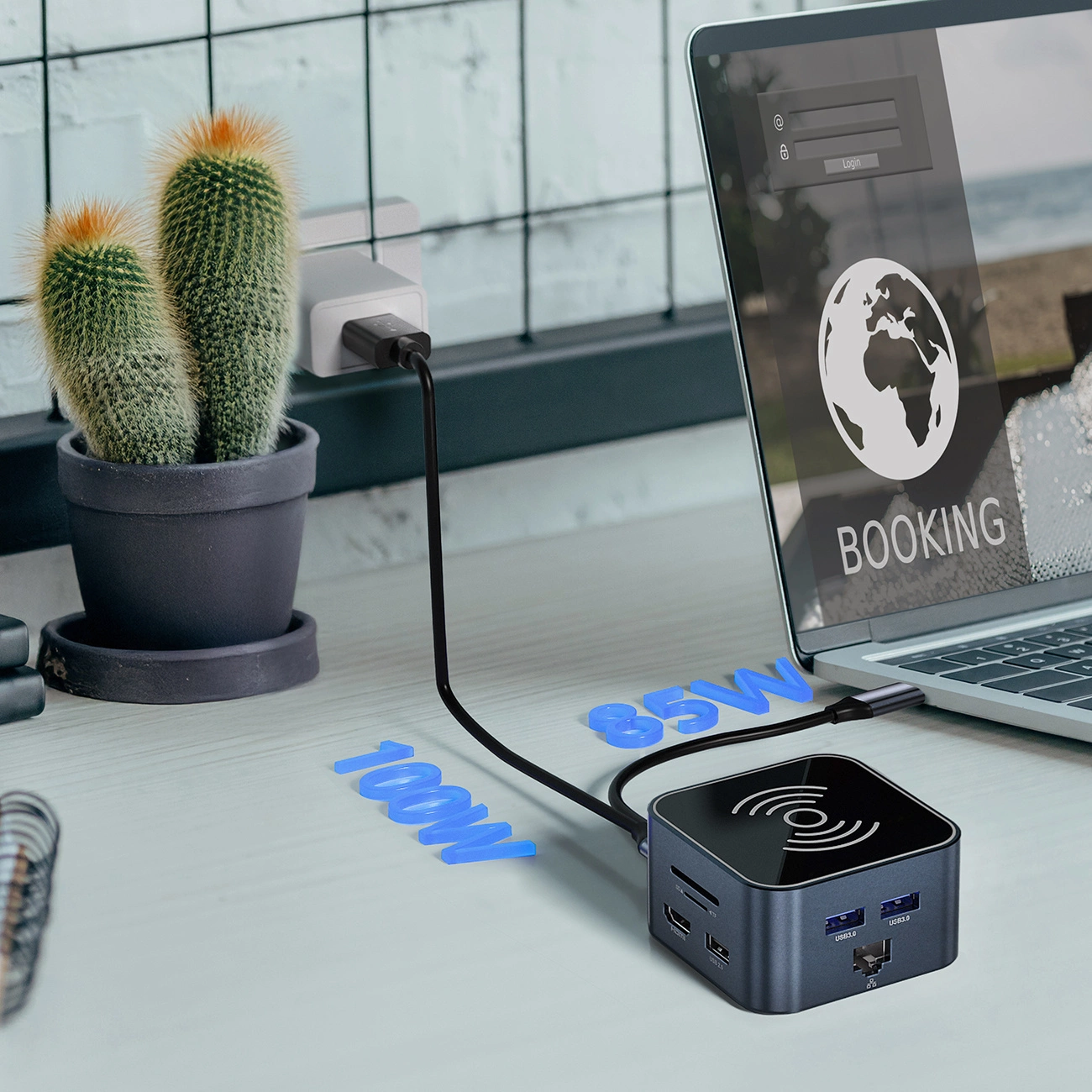 Multifunkcionális Hub WZK WHBC09Y8S, 12in1, Szürke