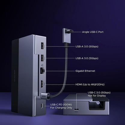 UGREEN 75126 Hub támogatás hordozható konzolhoz, szürke