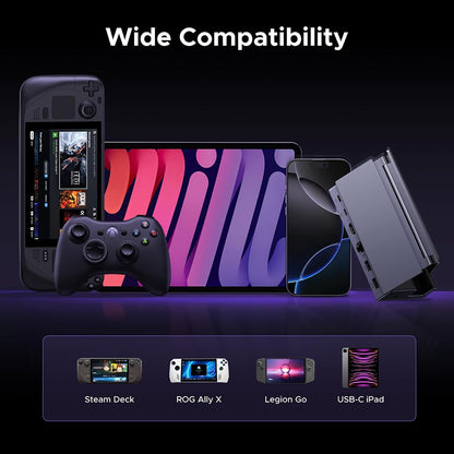 UGREEN 75126 Hub támogatás hordozható konzolhoz, szürke