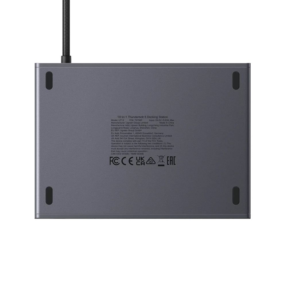 UGREEN U712 Thunderbolt Hub, 10in1, Szürke