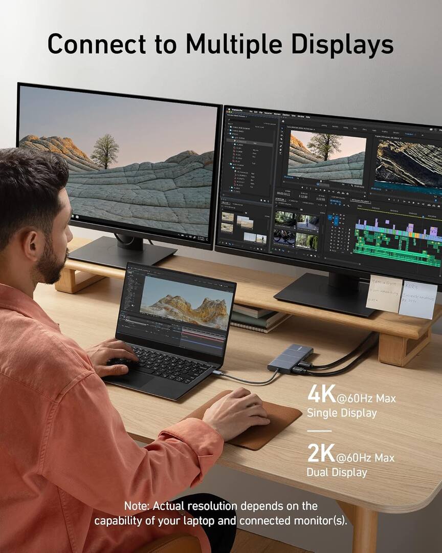 Anker PowerExpand USB-C hub, 1 x USB-A 3.2 - 2 x USB-A - 2 x USB-C - 1 x Display Port - 1 x HDMI - 1 x 3,5 mm Jack - 1 x RJ45 - 1 x SD - 1 x microSD, Szürke