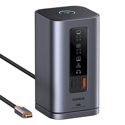 Hub USB-C Baseus SpaceMate, 11in1, Szürke B00568101813-00