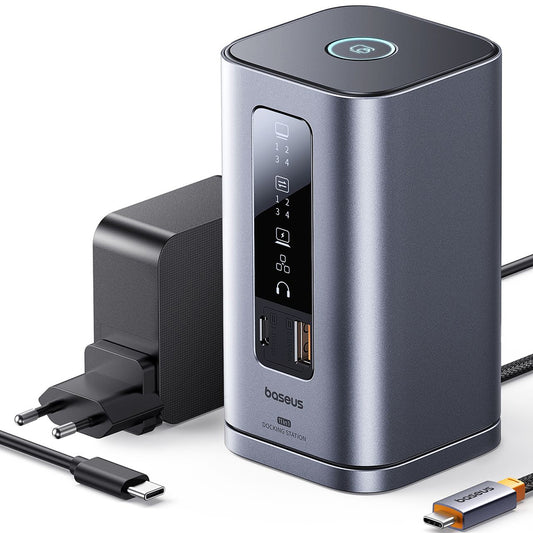 Hub USB-C Baseus Spacemate, 11in1, Szürke B0112701
