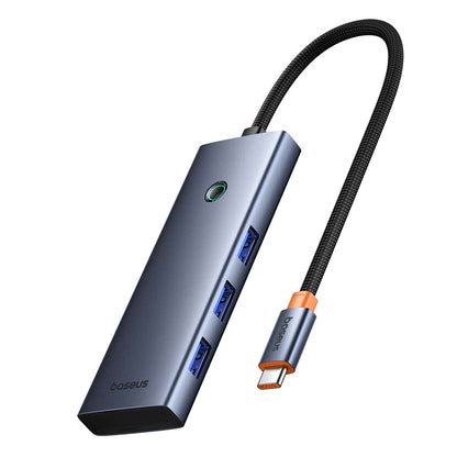 Hub USB-C Baseus UltraJoy, 3 x USB-A 3.0 - 1 x USB-C - 1 x HDMI - 1 x SD - 1 x microSD, Szürke B00052803811-00