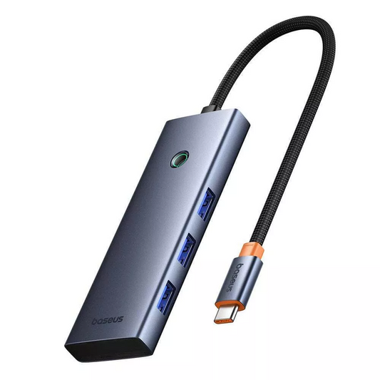 Hub USB-C Baseus UltraJoy, 3 x USB-A 3.0 - 1 x USB-C - 1 x HDMI - 1 x SD - 1 x microSD, Szürke B00052803811-03