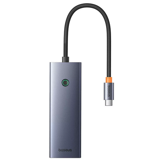 Hub USB-C Baseus UltraJoy, 3 x USB-A 3.0 - 1 x USB-C - 1 x HDMI - 1 x SD - 1 x microSD, Szürke B00052803811-03