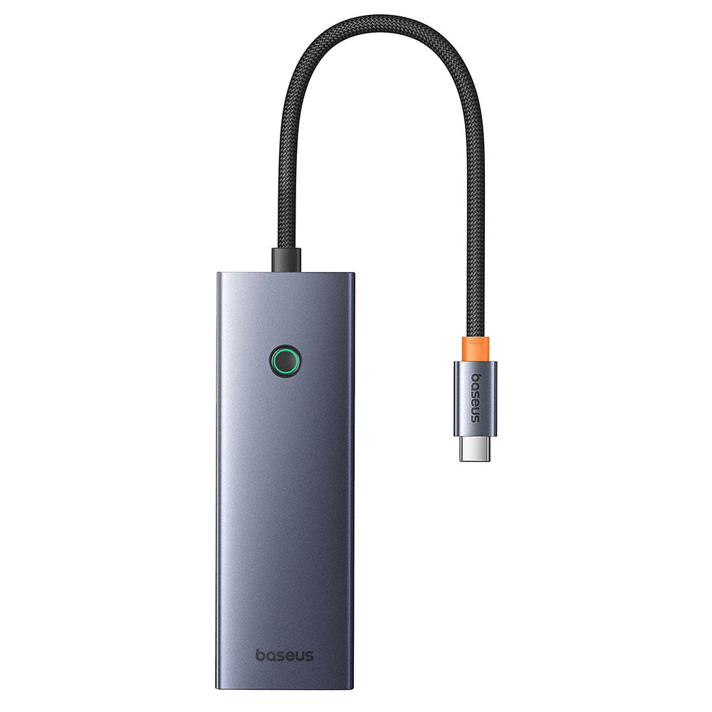 Hub USB-C Baseus UltraJoy, 3 x USB-A 3.0 - 1 x USB-C - 1 x HDMI - 1 x SD - 1 x microSD, Szürke B00052803811-00