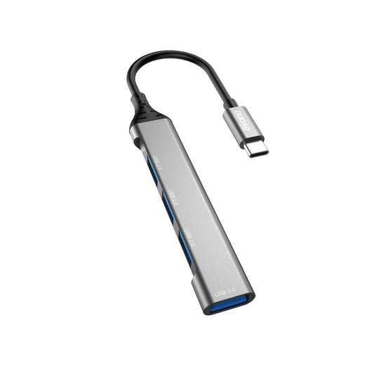 Hub USB-C Dudao A16T, 1 x USB-A 3.0 - 3 x USB-A, Fekete