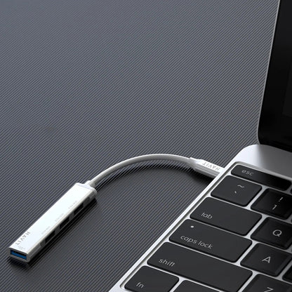 HAVIT HB41 USB-C Hub, 4in1, Ezüst