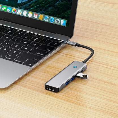 Hub USB-C Tech-Protect HB01, 1 x USB-A 3.0 - 2 x USB-A - 1 x USB-C - 1 x HDMI, Szürke