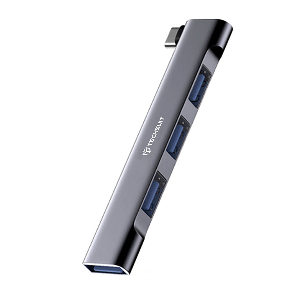 Hub USB-C Techsuit H13 ZenithDock, 4in1, Szürke
