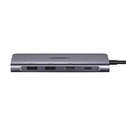 Hub USB-C UGREEN CM195 (15214), 2 x USB-A 3.0 - 1 x USB-C - 1 x HDMI - 1 x SD - 1 x microSD, Szürke