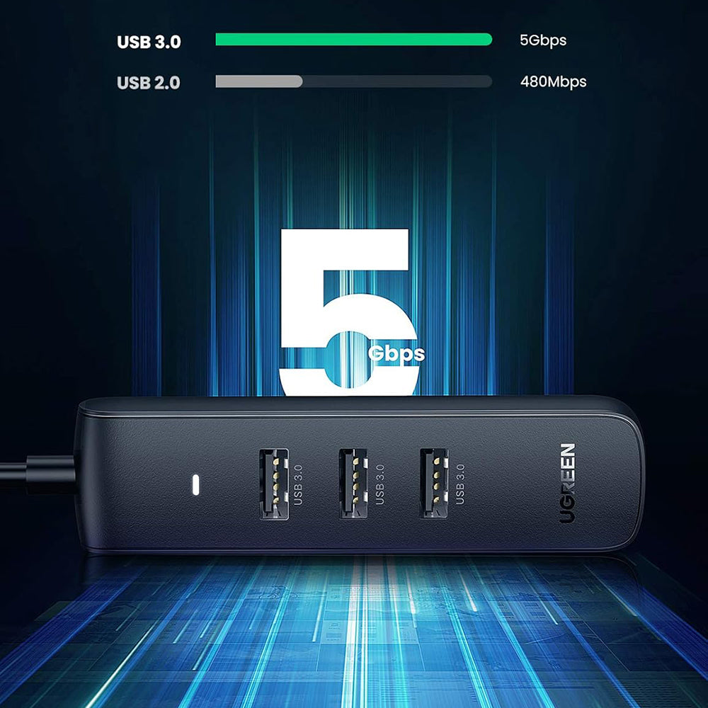 UGREEN CM416 USB-C Hub (10916), 4 x USB-A 3.0, Black