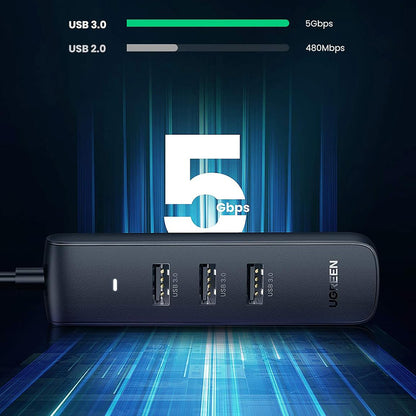 UGREEN CM416 USB-C Hub (10916), 4 x USB-A 3.0, Black