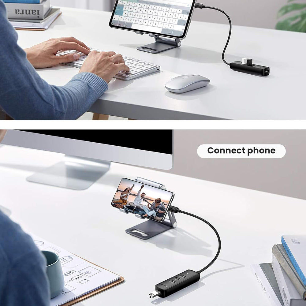 UGREEN CM416 USB-C Hub (10916), 4 x USB-A 3.0, Black