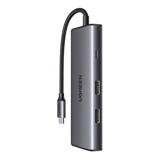 Hub USB-C UGREEN CM498 (15531), 2 x USB-A 3.2 - 2 x USB-C - 1 x HDMI - 1 x SD - 1 x microSD, Szürke