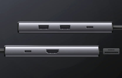 Hub USB-C UGREEN CM498 (15531), 2 x USB-A 3.2 - 2 x USB-C - 1 x HDMI - 1 x SD - 1 x microSD, Szürke