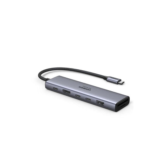 UGREEN CM511 USB-C Hub (45521), 1 x USB-A 3.2 - 3 x USB-C - 1 x HDMI - 1 x SD - 1 x microSD, Szürke