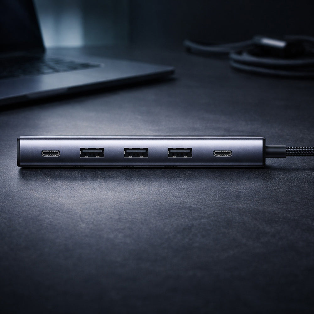 Hub USB-C UGREEN CM511 (75642), 6in1, Szürke