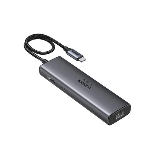 UGREEN CM512 USB-C Hub (45000), 2 x USB-A 3.2 - 2 x USB-C - 1 x HDMI - 1 x RJ45, Szürke