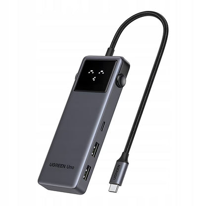 UGREEN Uno USB-C Hub (75177), 2 x USB-A 3.2 - 3 x USB-C - 1 x HDMI, Gray